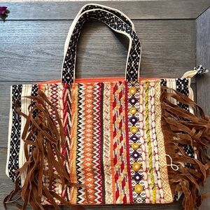 Tribal inspired tote bag